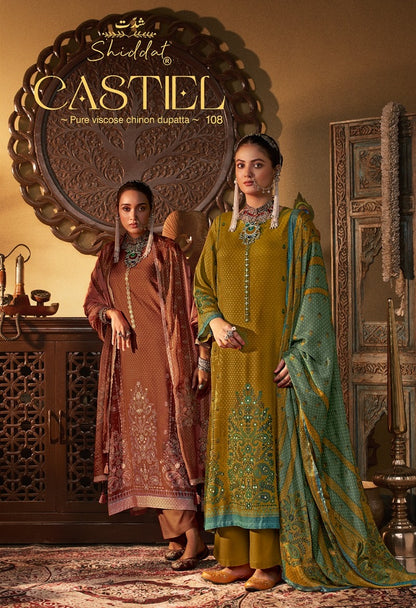 Castiel 108 Shiddat Viscose Pashmina Suits Manufacturer India