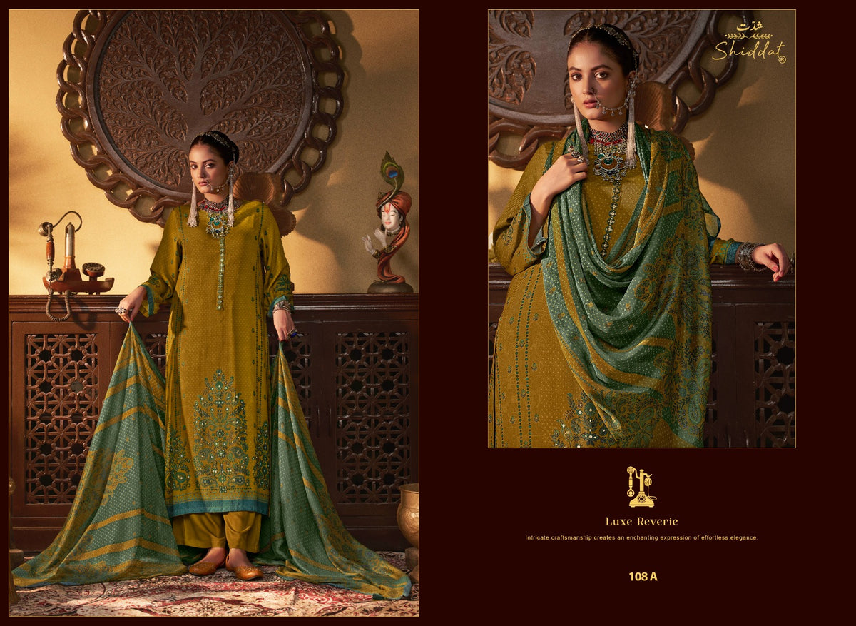 Castiel 108 Shiddat Viscose Pashmina Suits Manufacturer India
