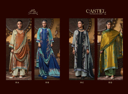 Castiel 111 Shiddat Viscose Pashmina Suits Wholesale