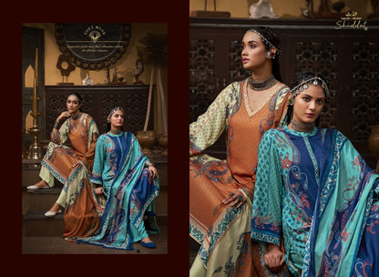 Castiel 111 Shiddat Viscose Pashmina Suits Wholesale