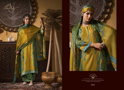 Castiel 111 Shiddat Viscose Pashmina Suits Wholesale