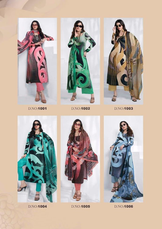 Castor Isabella Cotton Satin Pant Style Suits Wholesaler Ahmedabad