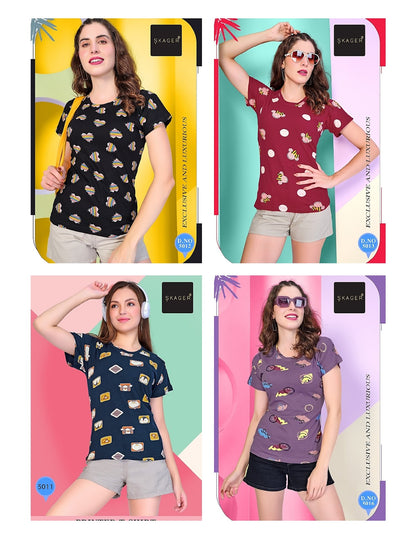 Casual 2907 Skager Cotton Women Tshirt Manufacturer