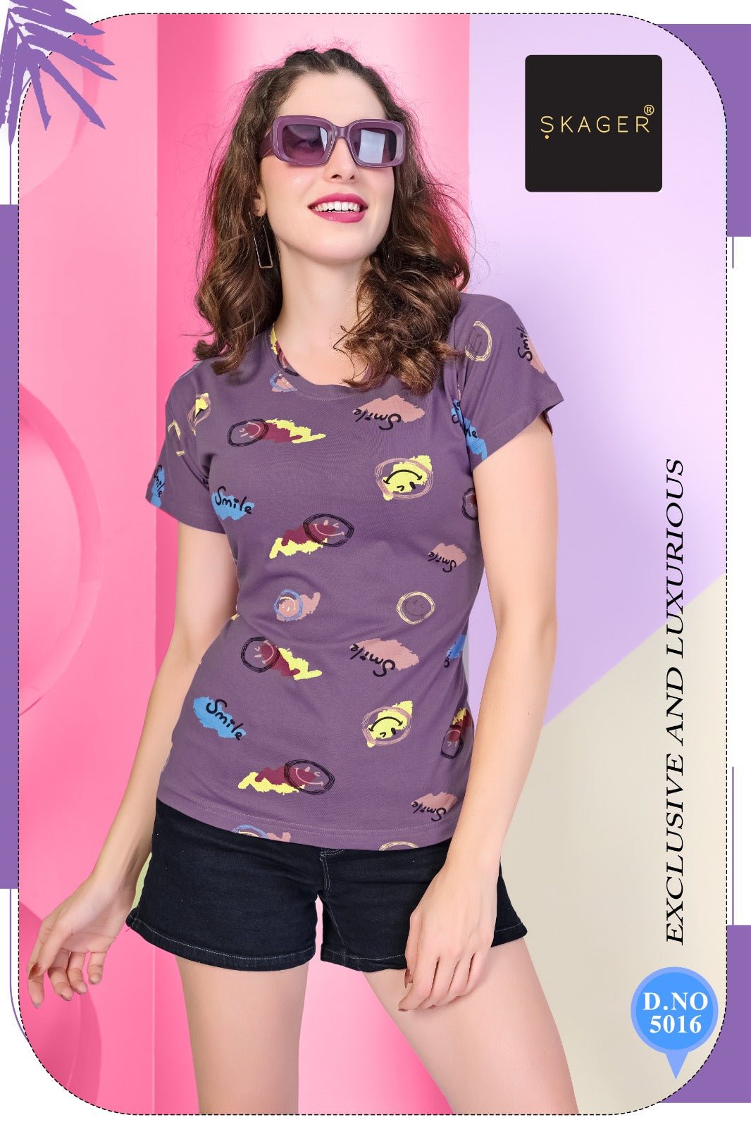 Casual 2907 Skager Cotton Women Tshirt Manufacturer