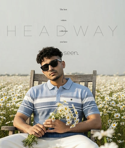 Cat 1019 Pique Headway Auto Stripes Mens Tshirts Wholesaler Ahmedabad