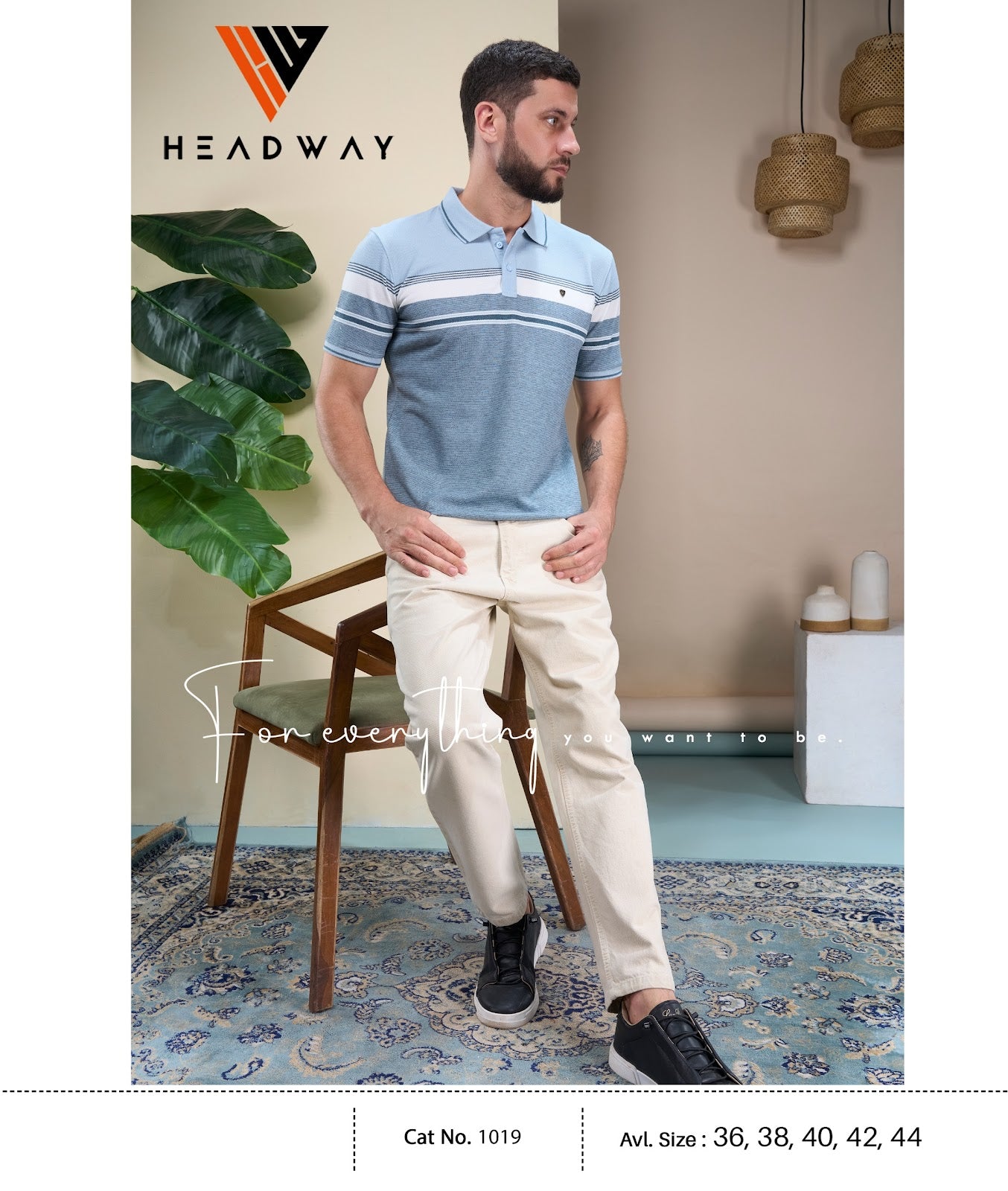 Cat 1019 Pique Headway Auto Stripes Mens Tshirts Wholesaler Ahmedabad