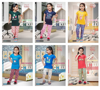 Cat 101 Papa Ki Pari Cotton Girls Pant Set Supplier
