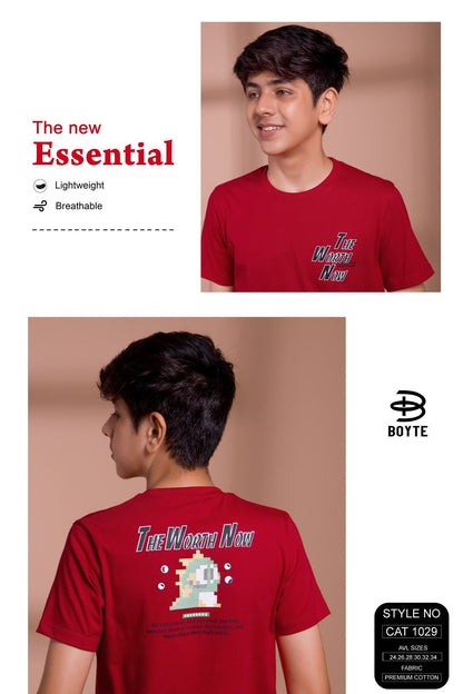 Cat 1029 Boyte Premium Cotton Boys Tshirt Wholesaler Ahmedabad