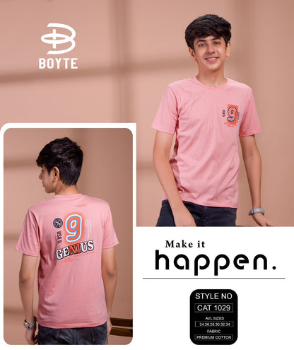 Cat 1029 Boyte Premium Cotton Boys Tshirt Wholesaler Ahmedabad