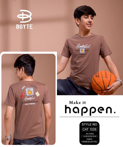 Cat 1029 Boyte Premium Cotton Boys Tshirt Wholesaler Ahmedabad