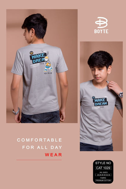 Cat 1029 Boyte Premium Cotton Boys Tshirt Wholesaler Ahmedabad