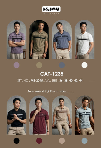 Cat 1235 Metal Id Allsense Tencil Mens Tshirts Manufacturer India