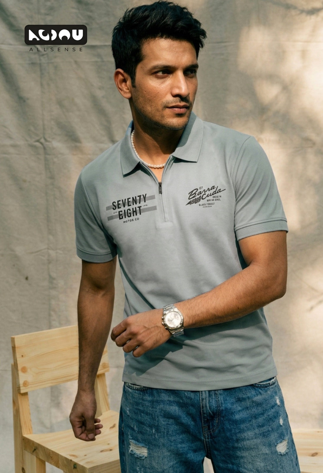 Cat 1237 Me 2044 Allsense Tencil Mens Tshirts Exporter Gujarat