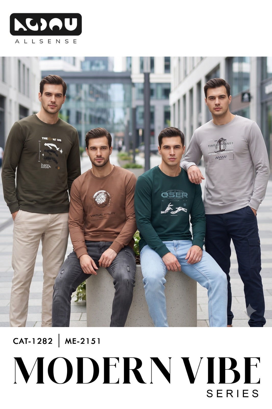 Cat 1282 Me 2151 Allsense Looper Mens Tshirts Exporter Gujarat
