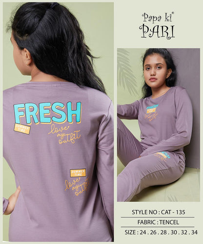 Cat 135 Papa Ki Pari Imported Girls Pant Set Exporter Gujarat