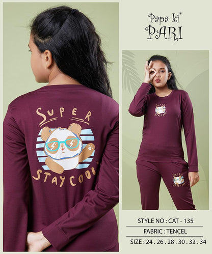 Cat 135 Papa Ki Pari Imported Girls Pant Set Exporter Gujarat