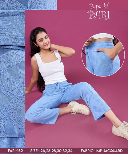 Cat 152 Papa Ki Pari Imported Girls Cargo Pants Manufacturer Gujarat