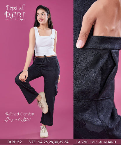 Cat 152 Papa Ki Pari Imported Girls Cargo Pants Manufacturer Gujarat