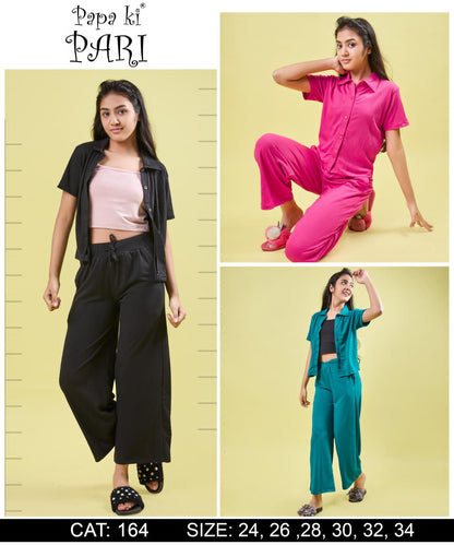 Cat 164 Papa Ki Pari Crush Girls Pant Set Wholesaler