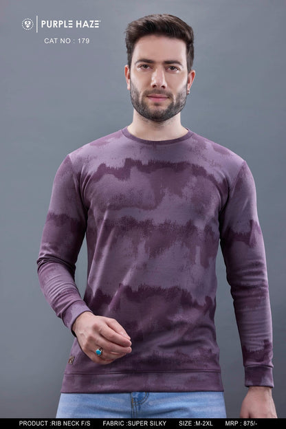 Cat 179 Purple Haze Aop Mens Tshirts Manufacturer Gujarat