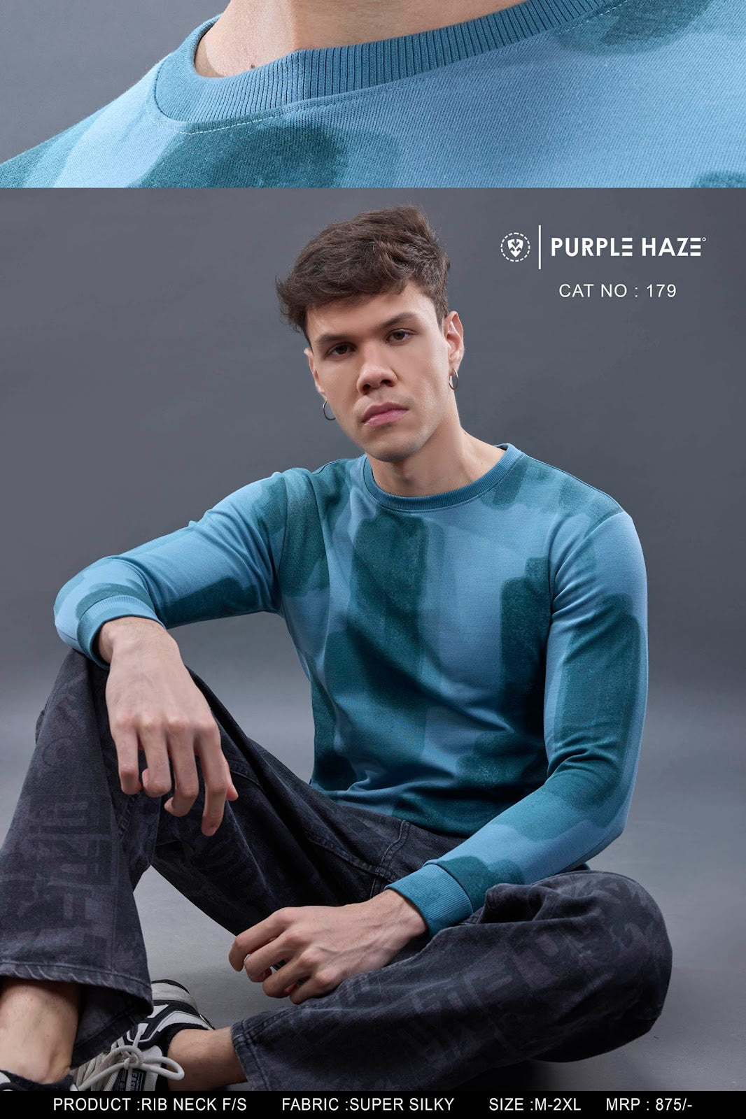 Cat 179 Purple Haze Aop Mens Tshirts Manufacturer Gujarat