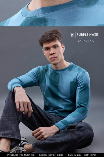 Cat 179 Purple Haze Aop Mens Tshirts Manufacturer Gujarat