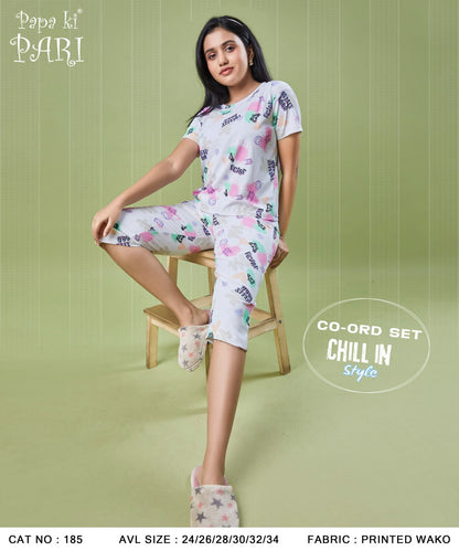 Cat 185 Papa Ki Pari Girls Co Ord Set Exporter