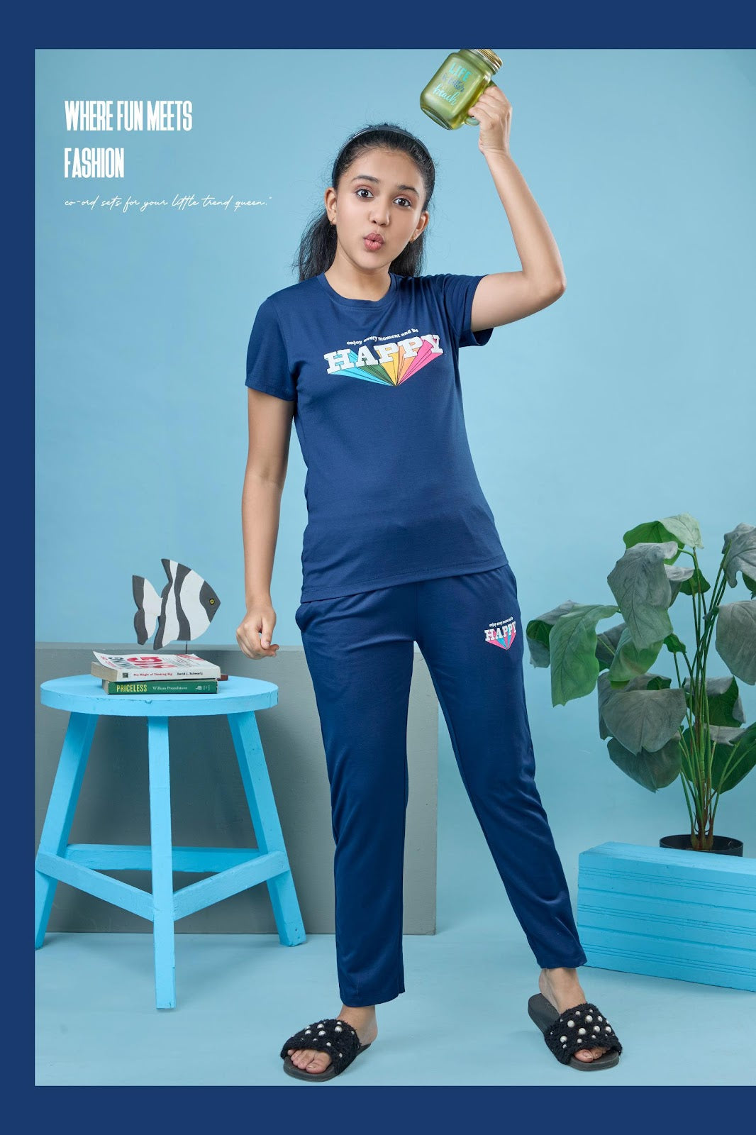 Cat 211 Papa Ki Pari Imported Girls Pant Set Manufacturer India