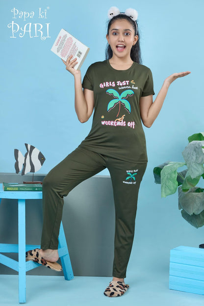 Cat 211 Papa Ki Pari Imported Girls Pant Set Manufacturer India