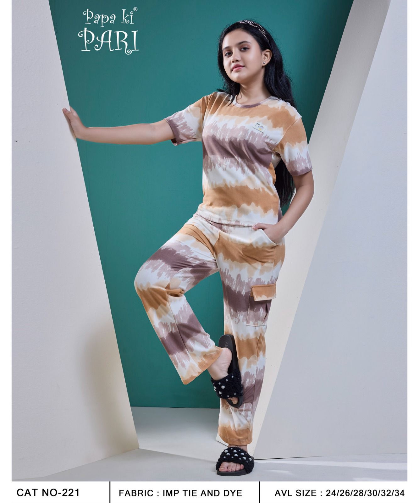 Cat 221 Papa Ki Pari Imported Girls Cargo Set Supplier Ahmedabad