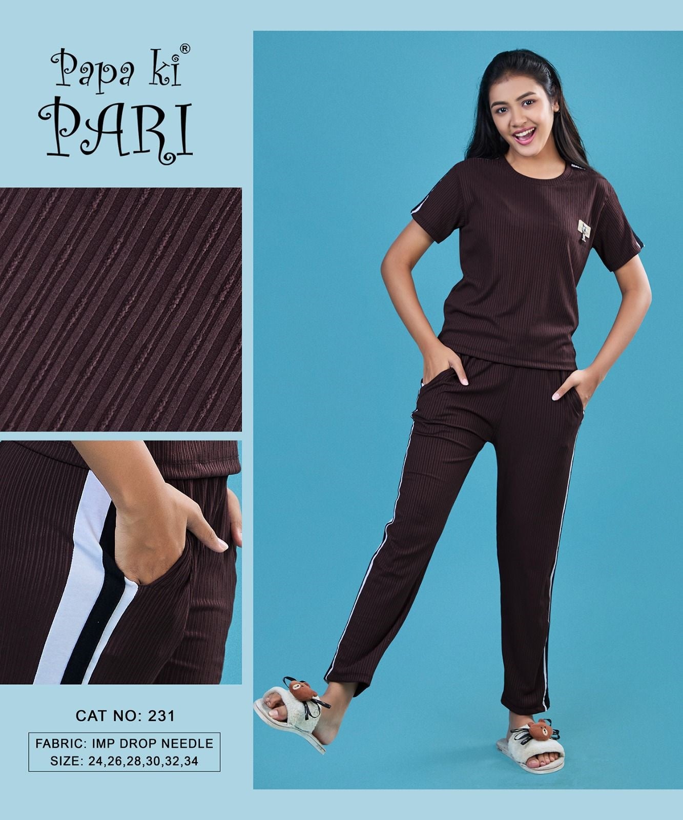 Cat 231 Papa Ki Pari Imported Girls Co Ord Set Exporter Gujarat