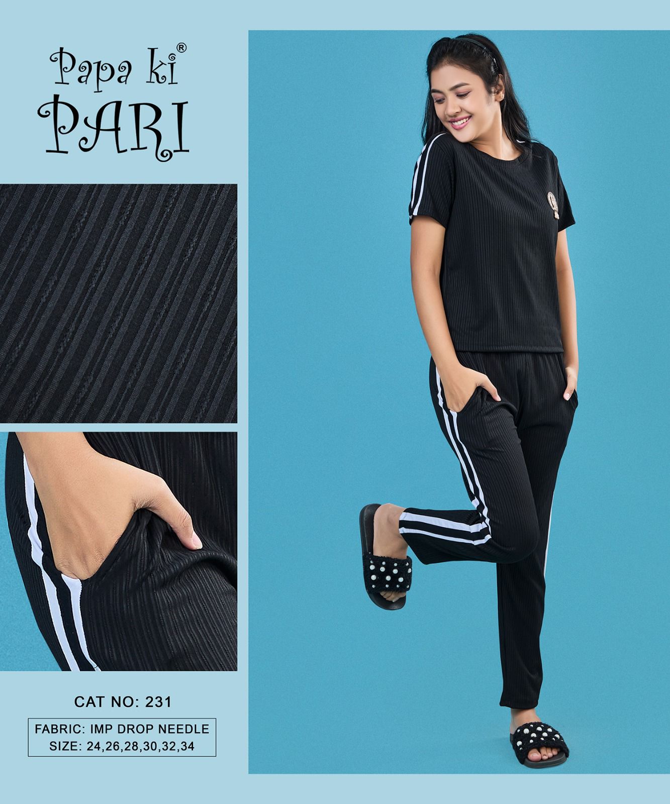 Cat 231 Papa Ki Pari Imported Girls Co Ord Set Exporter Gujarat