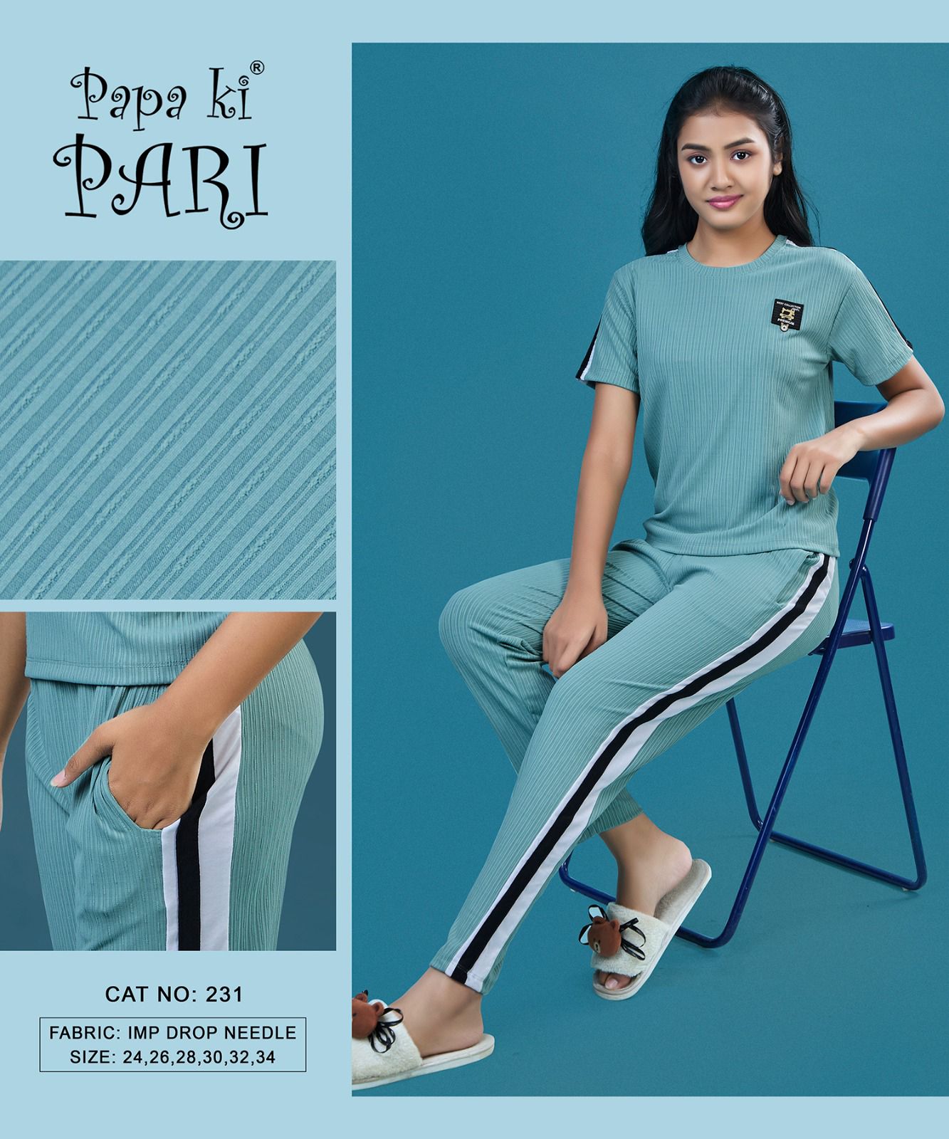 Cat 231 Papa Ki Pari Imported Girls Co Ord Set Exporter Gujarat