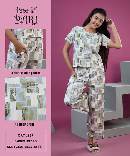 Cat 237 Papa Ki Pari Imported Girls Co Ord Set Supplier India