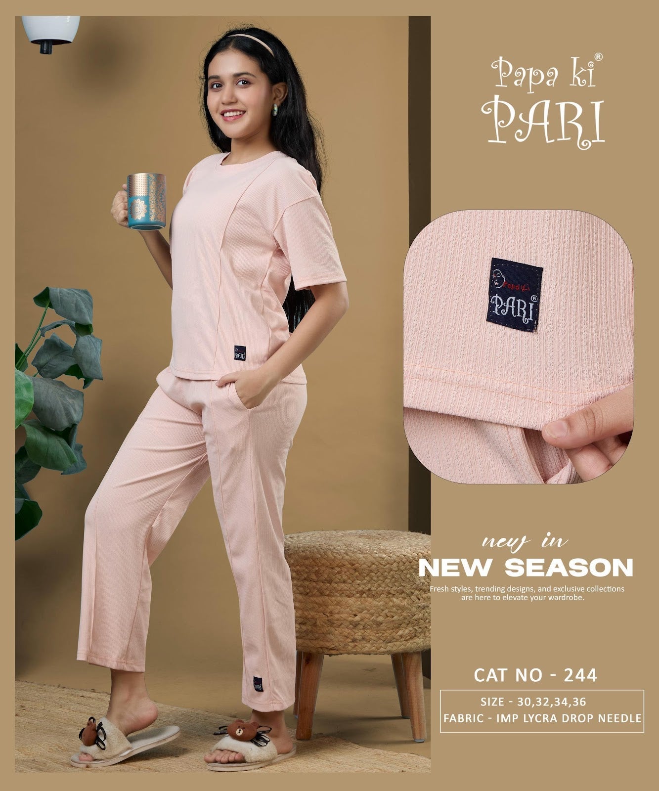 Cat 244 Papa Ki Pari Imported Girls Co Ord Set Supplier Ahmedabad