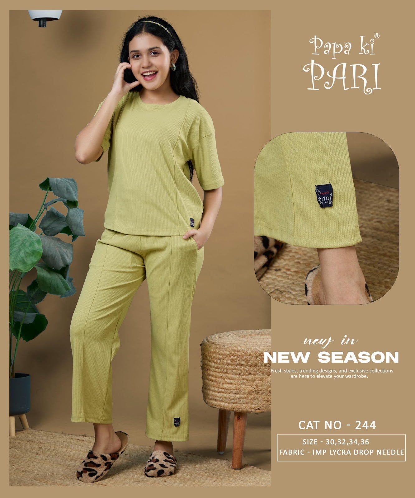 Cat 244 Papa Ki Pari Imported Girls Co Ord Set Supplier Ahmedabad