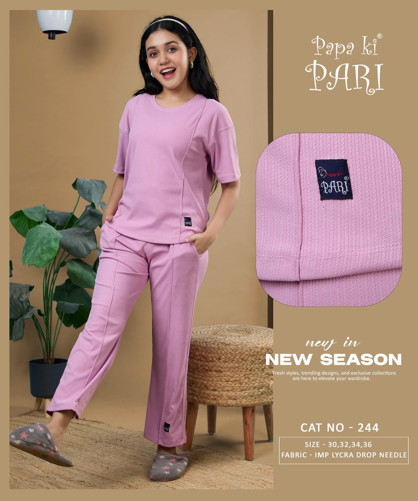 Cat 244 Papa Ki Pari Imported Girls Co Ord Set Supplier Ahmedabad