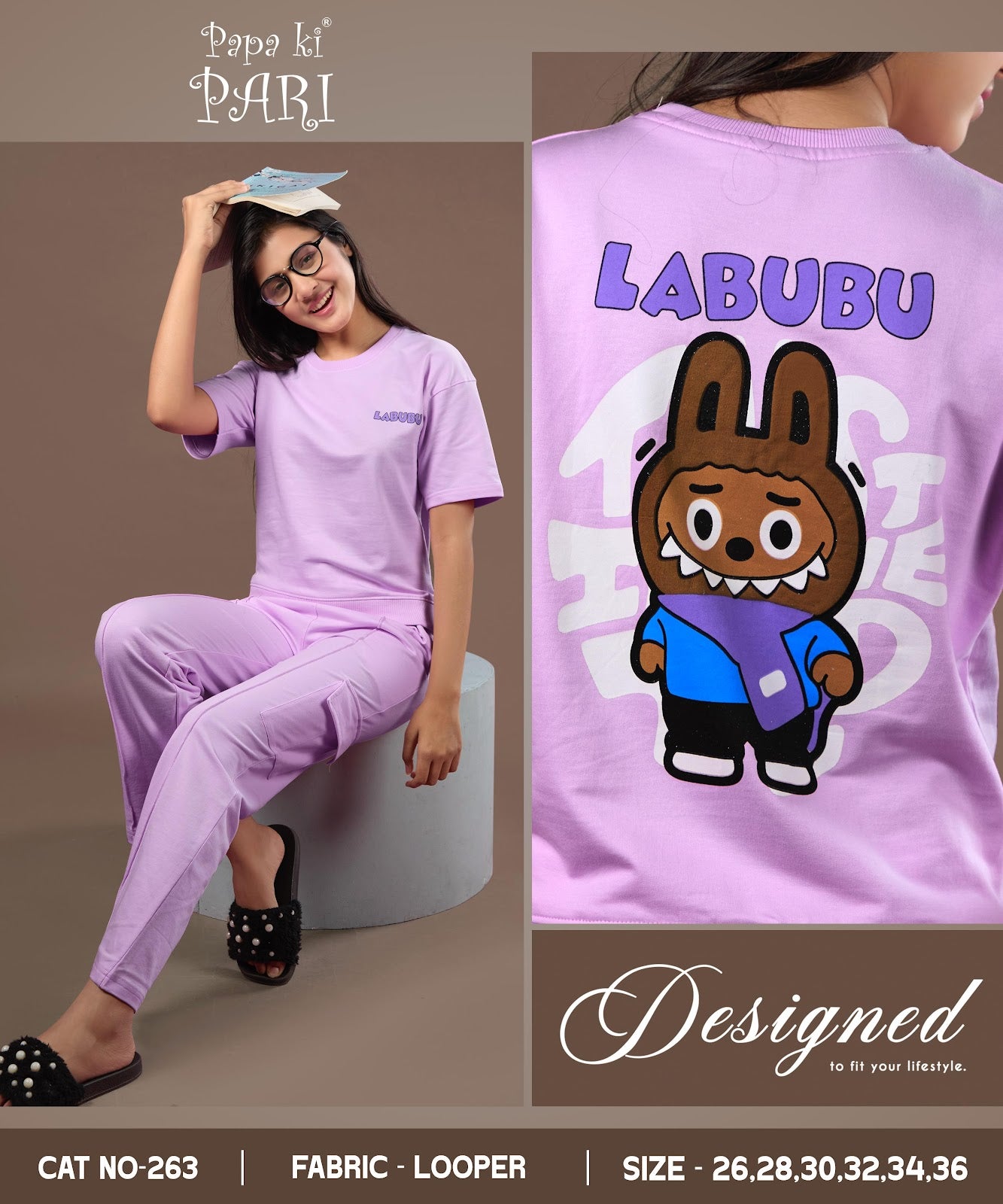 Cat 263 Papa Ki Pari Looper Girls Cargo Set Supplier