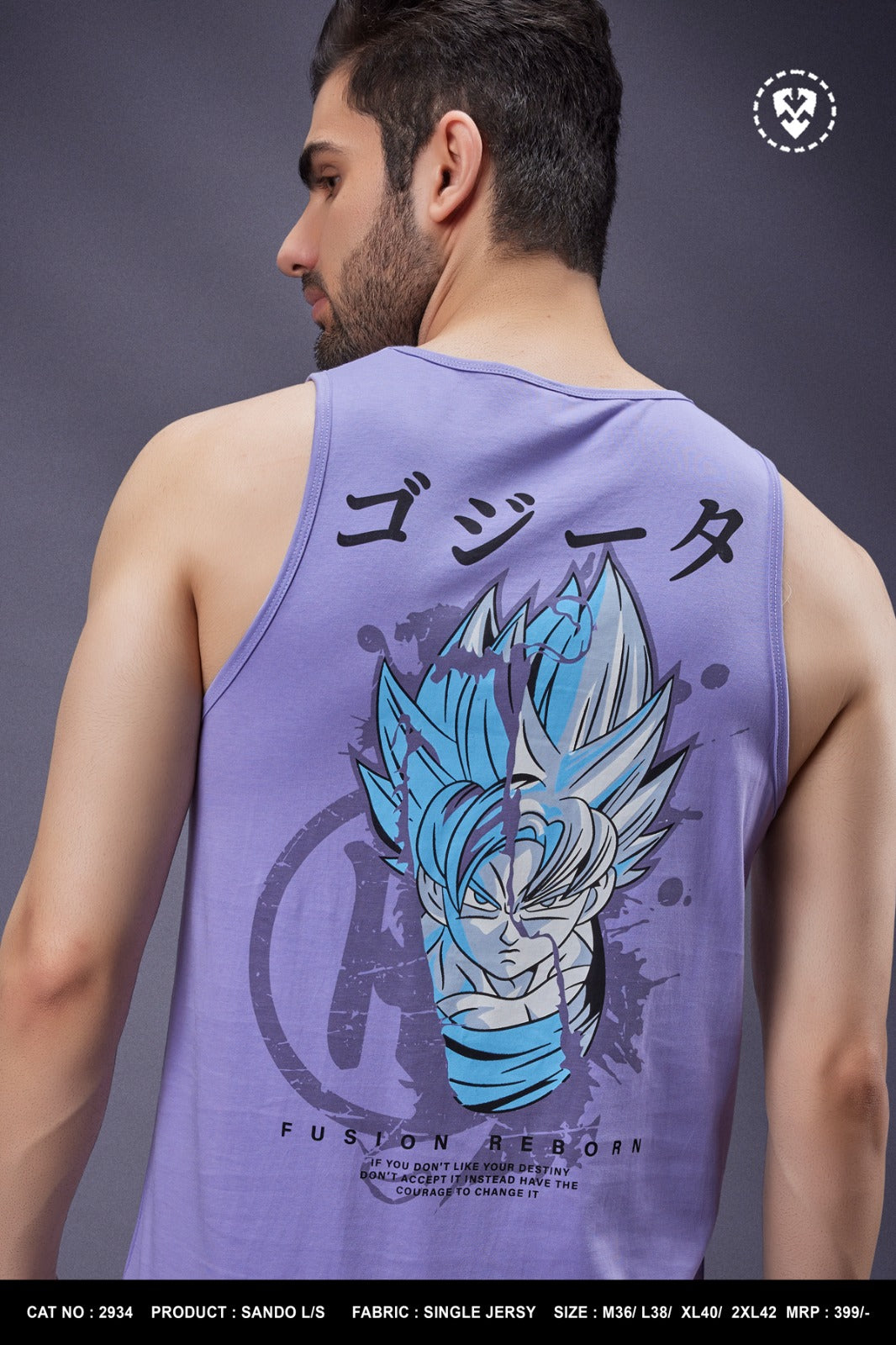 Cat 2934 Purple Haze Mens Sando Wholesale Rate