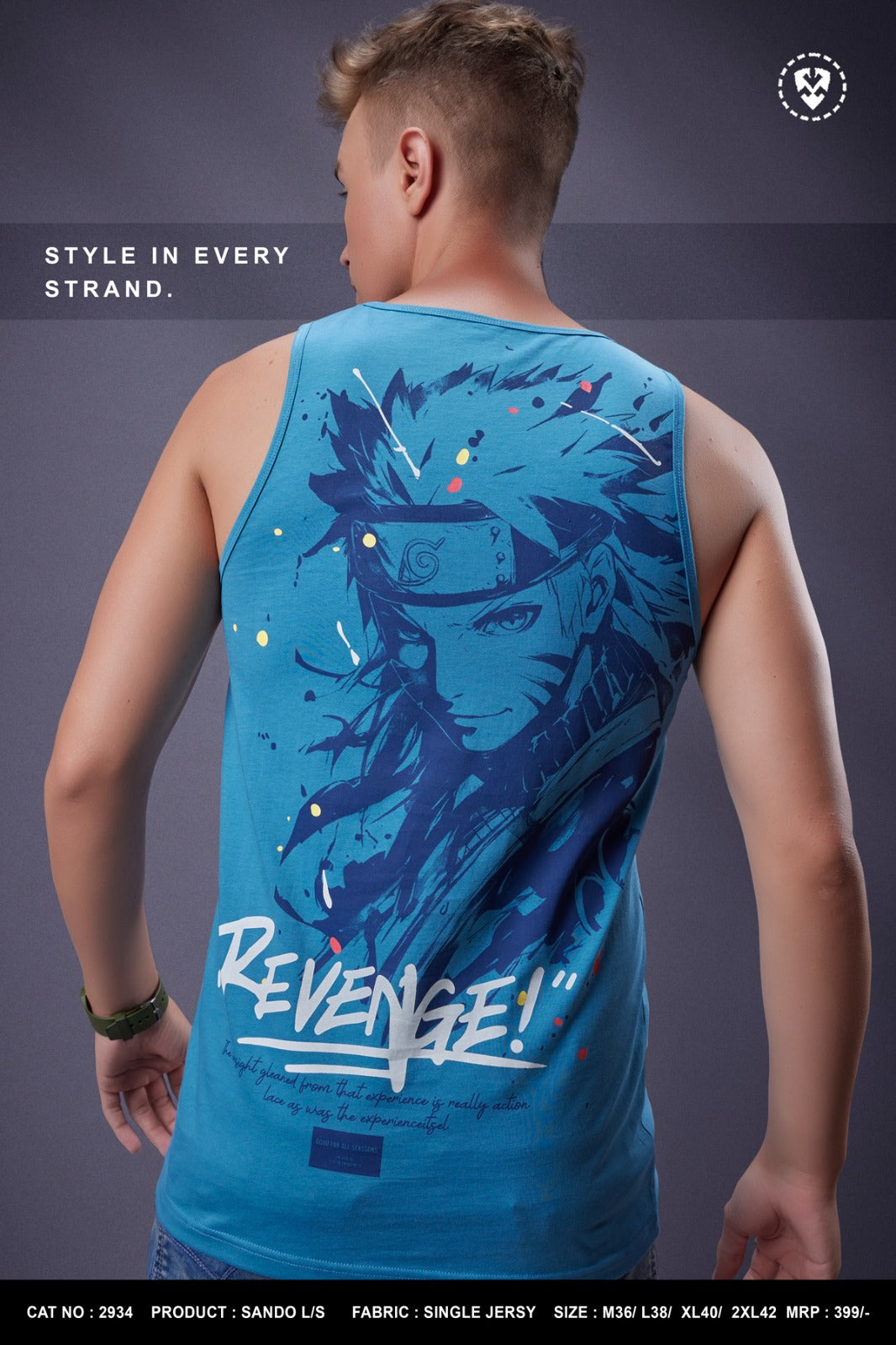 Cat 2934 Purple Haze Mens Sando Wholesale Rate