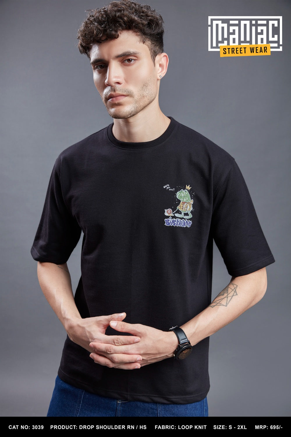 Cat 3039 Maniac Loopknit Mens Tshirts Wholesale Rate