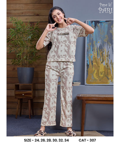 Cat 307 Papa Ki Pari Imported Girls Pant Set Wholesaler Ahmedabad