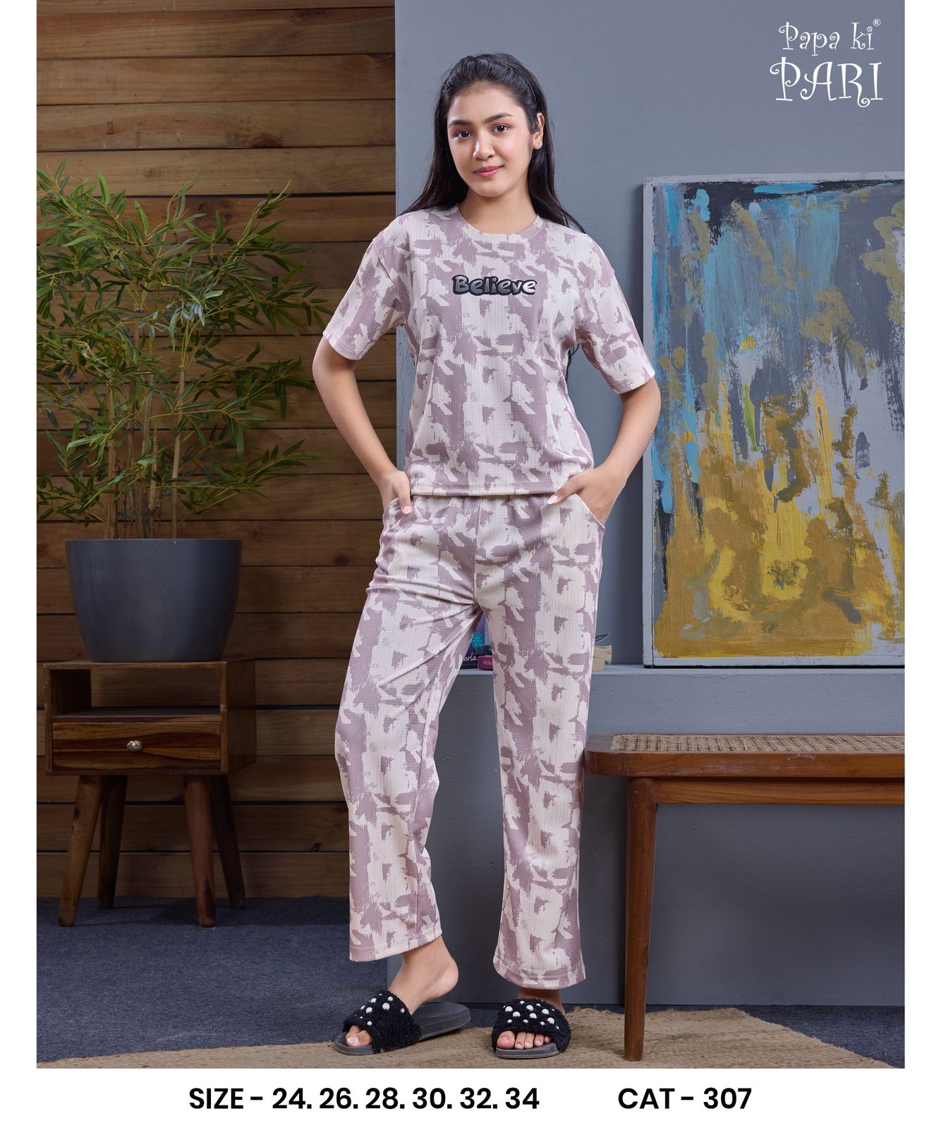 Cat 307 Papa Ki Pari Imported Girls Pant Set Wholesaler Ahmedabad