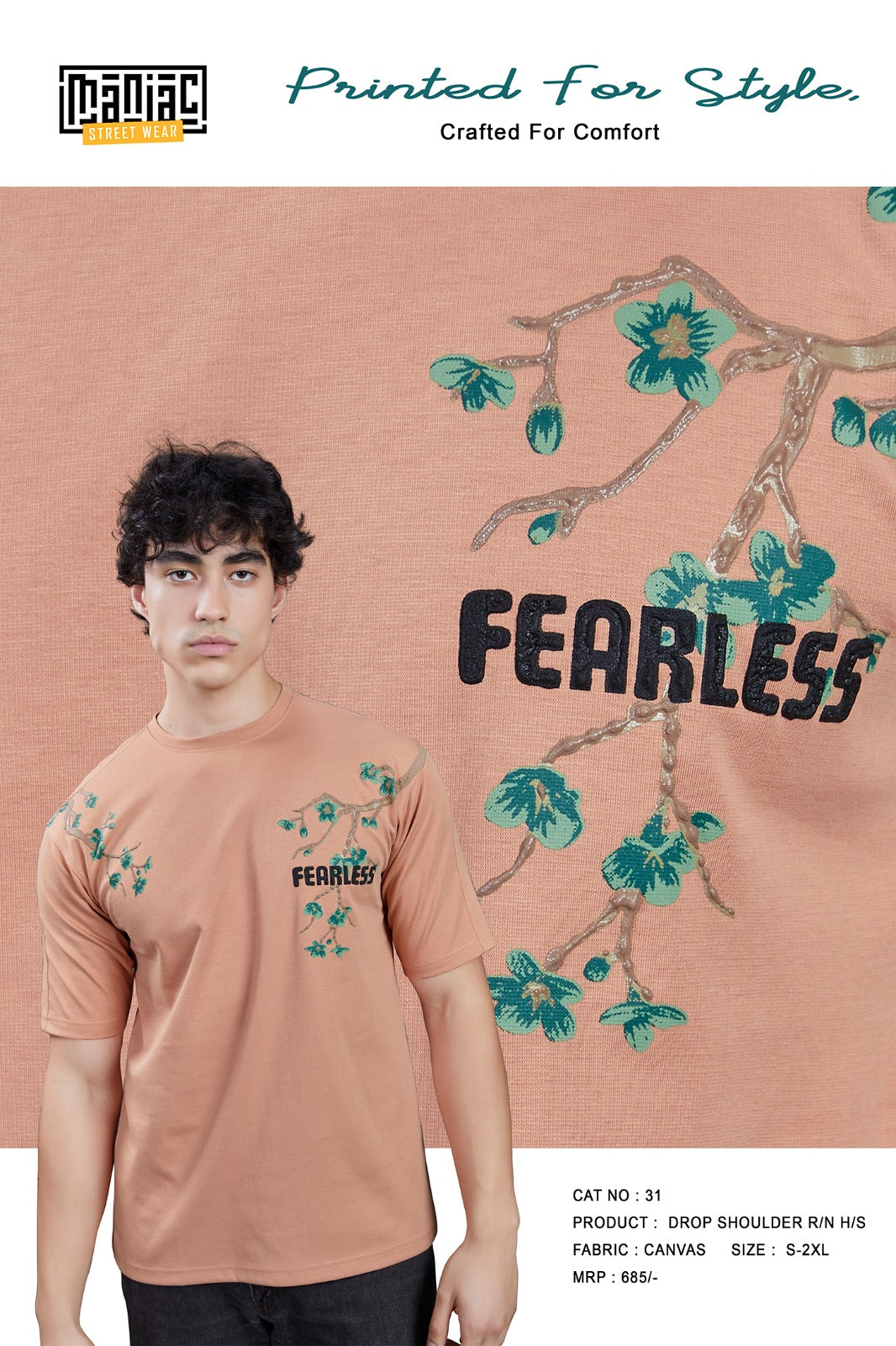 Cat 31 Maniac Canvas Mens Tshirts Wholesale Price