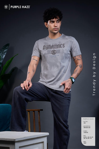 Cat 325 Purple Haze Knit Mens Tshirts Supplier Gujarat