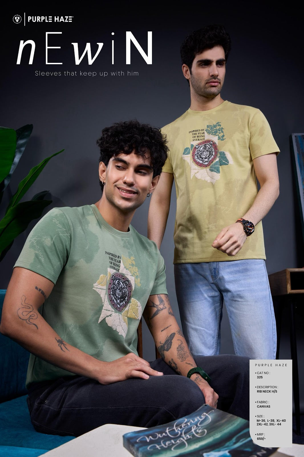 Cat 325 Purple Haze Knit Mens Tshirts Supplier Gujarat