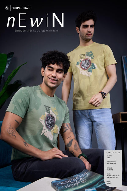 Cat 325 Purple Haze Knit Mens Tshirts Supplier Gujarat