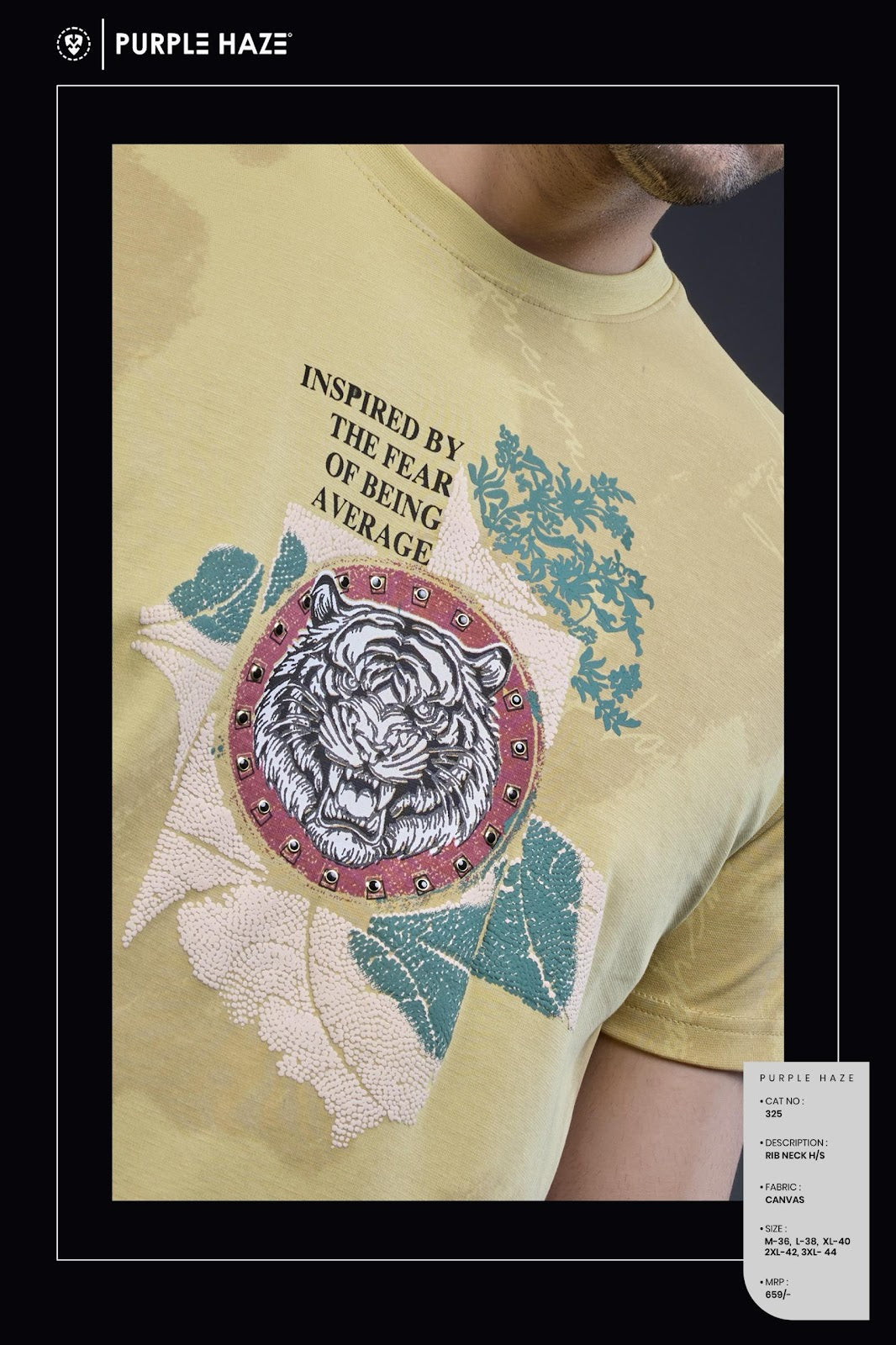 Cat 325 Purple Haze Knit Mens Tshirts Supplier Gujarat
