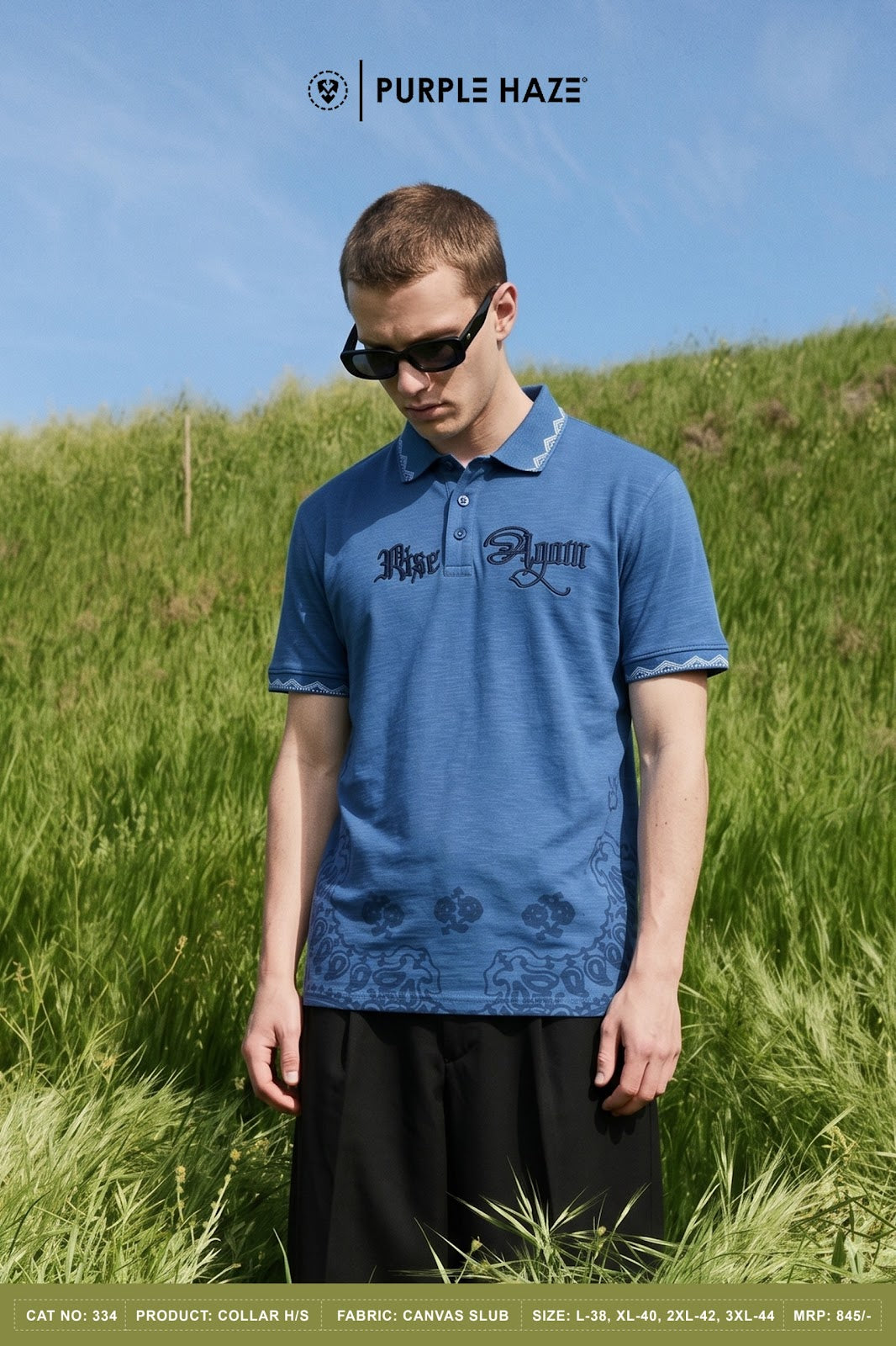Cat 334 Purple Haze Canvas Mens Tshirts Wholesale Price