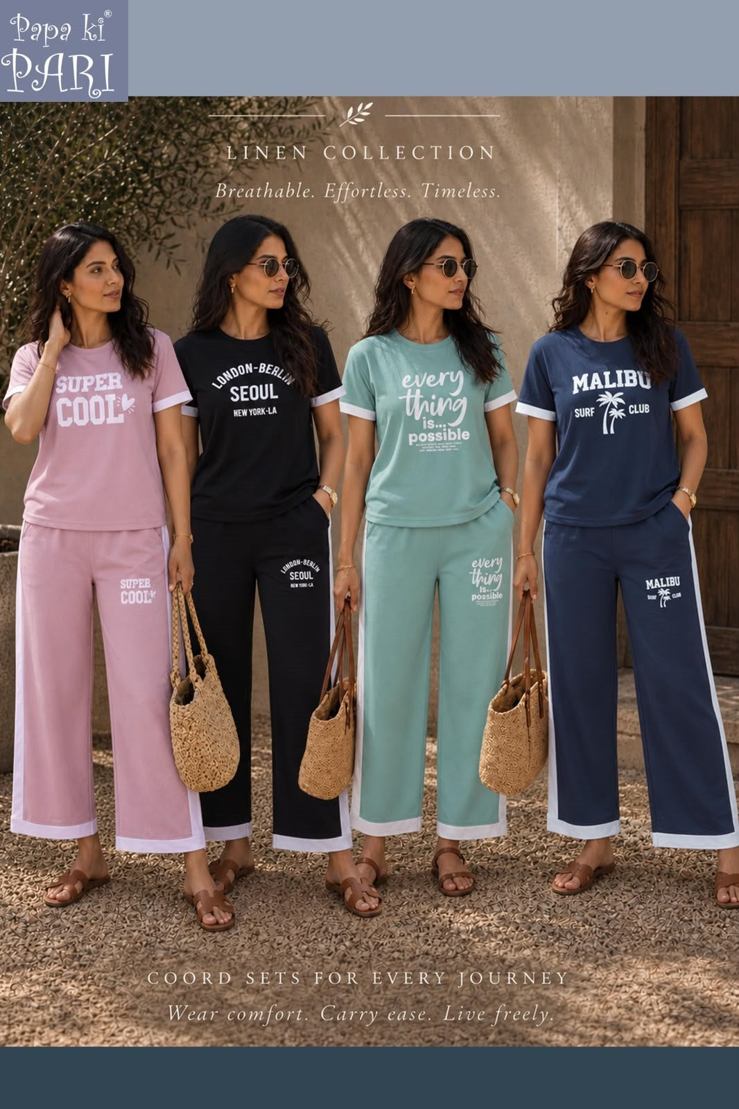 Cat 339 Papa Ki Pari Tencil Girls Co Ord Set Wholesaler India
